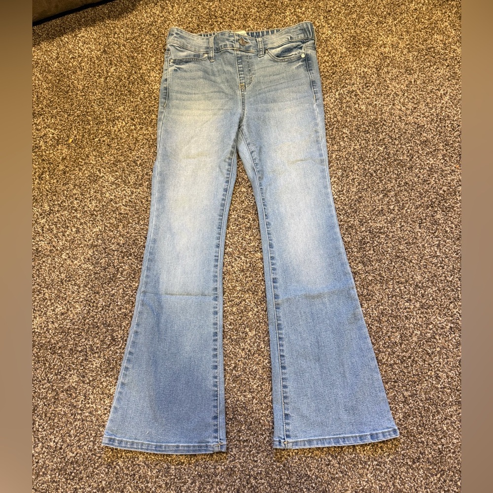 Revelry Kids Adel Super Flare Pull On Light Blue Denim size 12